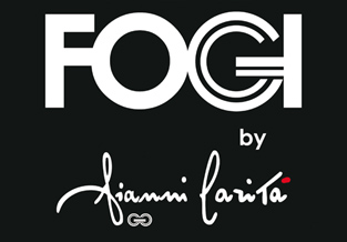 Anello con ciondolo firmato FOGI by Gianni Carità in oro bianco, giallo e diamanti da 0.04ct