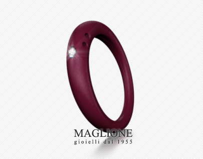 Silver, Silicone and Diamond Ring