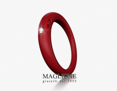 Silver, Silicone and Diamond Ring