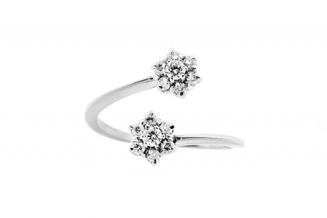 Grama & Mounier - 18K White Gold 0.36ct Natural Diamond Ring