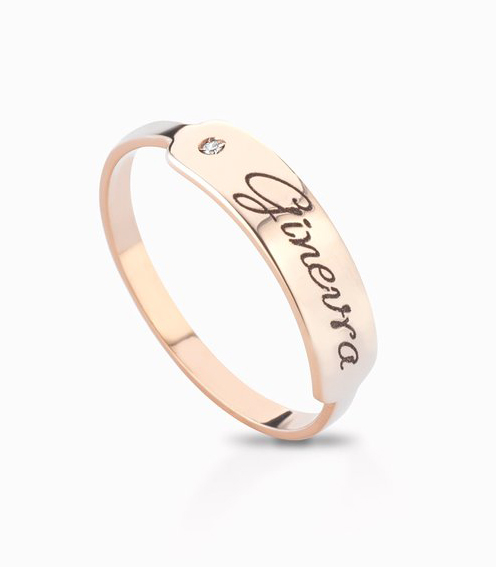 9k Gold Customizable Ring