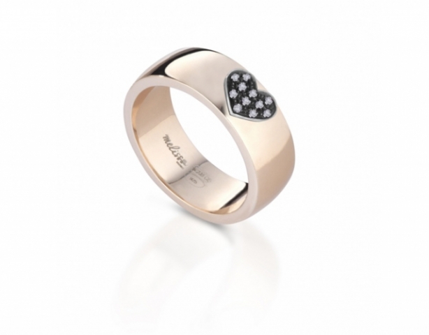 Melissa Jewels - Ring in 925k Silver and 18k Gold and Natural Diamonds