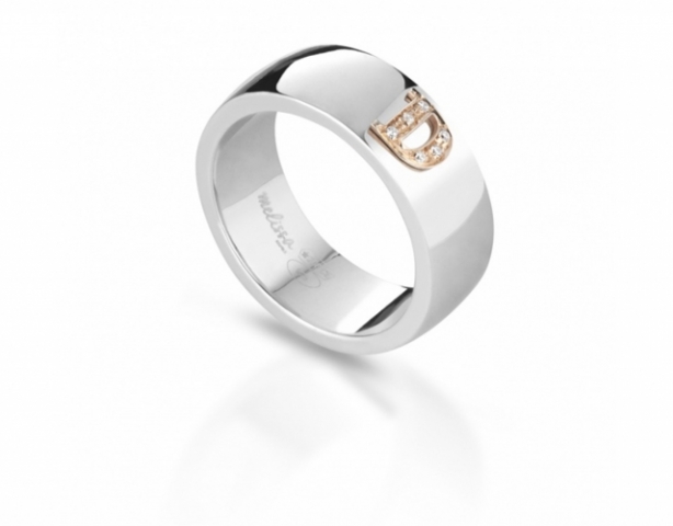 Melissa Jewels - Ring in 925k Silver and 18k Gold and Natural Diamonds