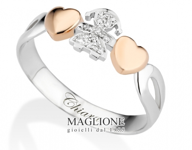 Anello LeBebé - I Girocuore - bimba in oro 18kt e diamanti LBB112