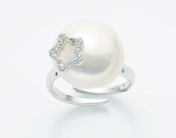 Miluna 925K Silver Ring with Pearl and zirconia