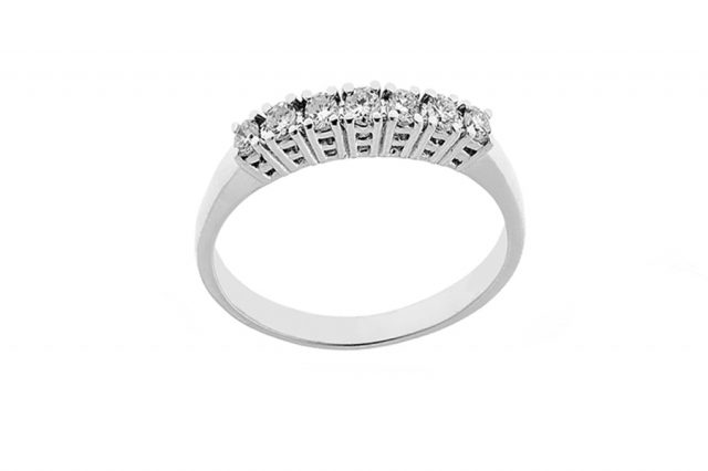Grama & Mounier - 18K White Gold 0.21ct Natural Diamond Ring