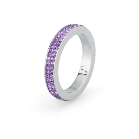 Anello S'Agapò by BrosWay collezione Crystal Ring in acciaio con cristalli