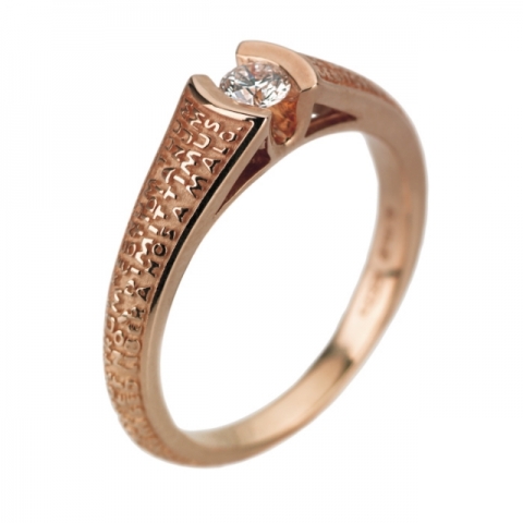 TUUM - 9k Ring Gold with Diamond 0.15ct
