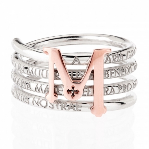 TUUM - 925k Silver and 9k Rose Gold Ring