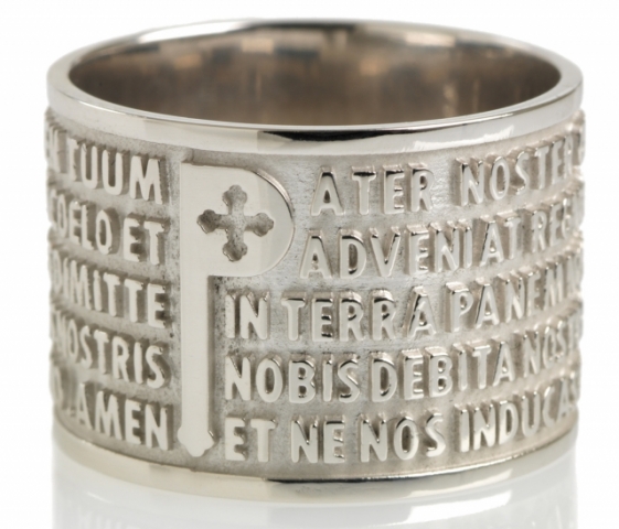 Tuum - 18k White Gold - Our Father Ring