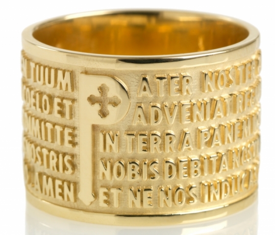 Tuum - 18k Yellow Gold - Our Father Ring