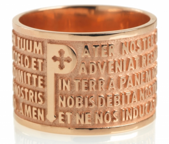 Tuum - 9k Rose Gold - Our Father Ring