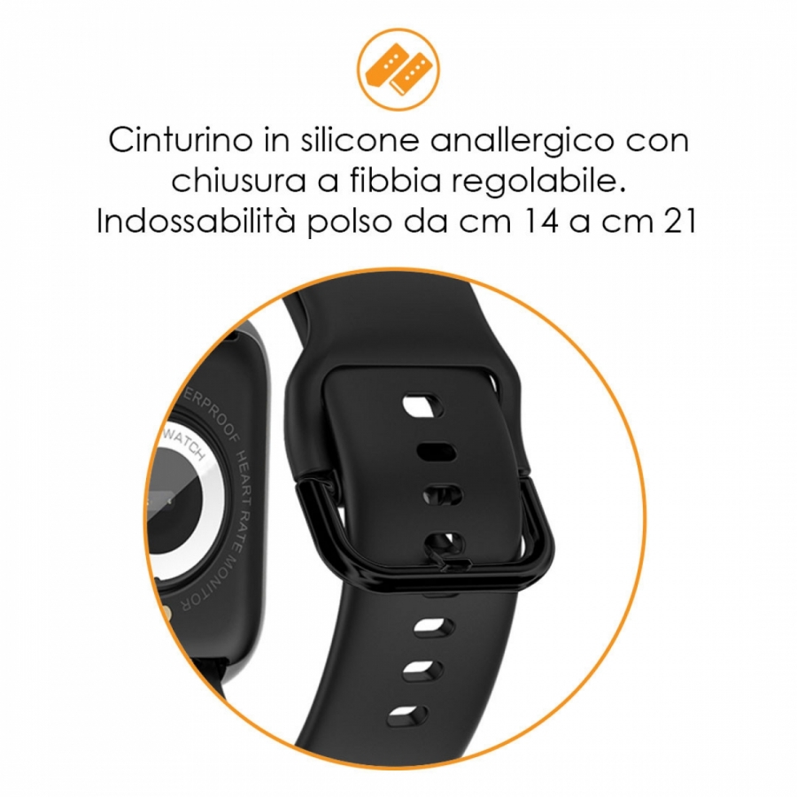 Boccadamo - SmartMe Plus smartwatch in total black