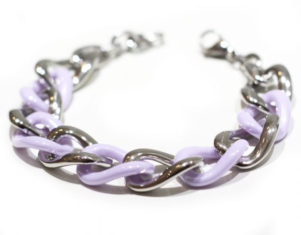 Stainless Steel and Ceramic Bracelet