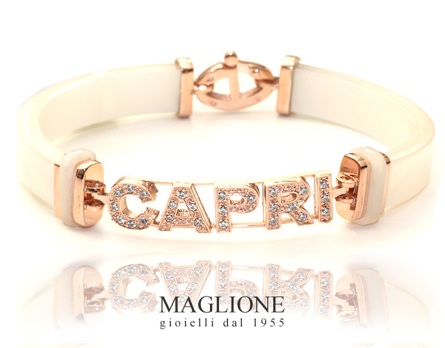 Stainless Steel and Nacre Bracelet customizable with max 10 letters