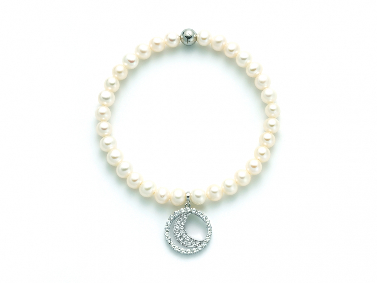 Bracciale di Perle Miluna collezione FANTASIA in argento e Topazi PBR2976