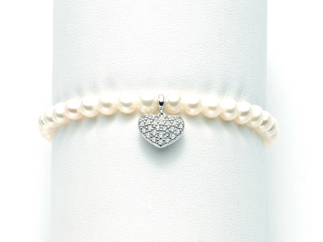 Bracciale di Perle Miluna collezione BRIO in argento e zirconi PBR2061