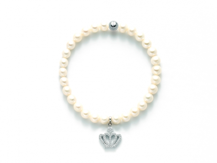 Bracciale di Perle Miluna collezione BRIO in argento e zirconi PBR2133