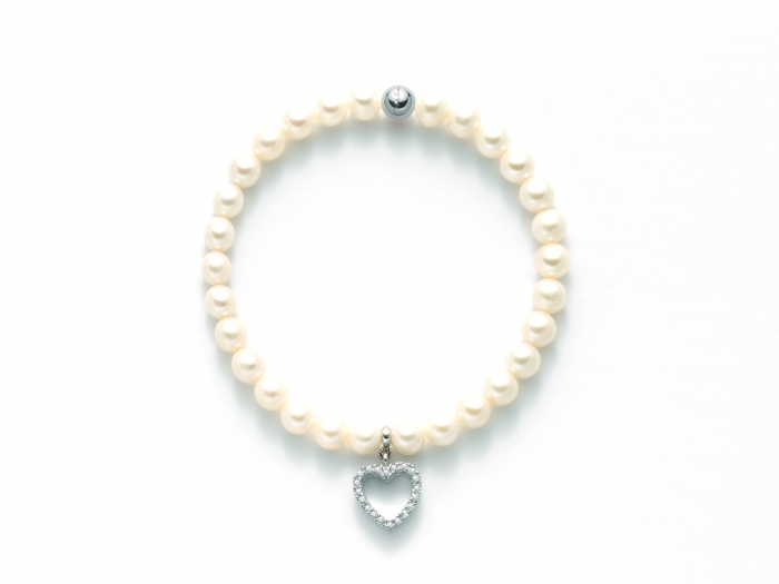 925K White Silver Bracelet MILUNA