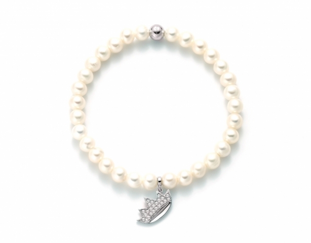 925K White Silver Bracelet MILUNA