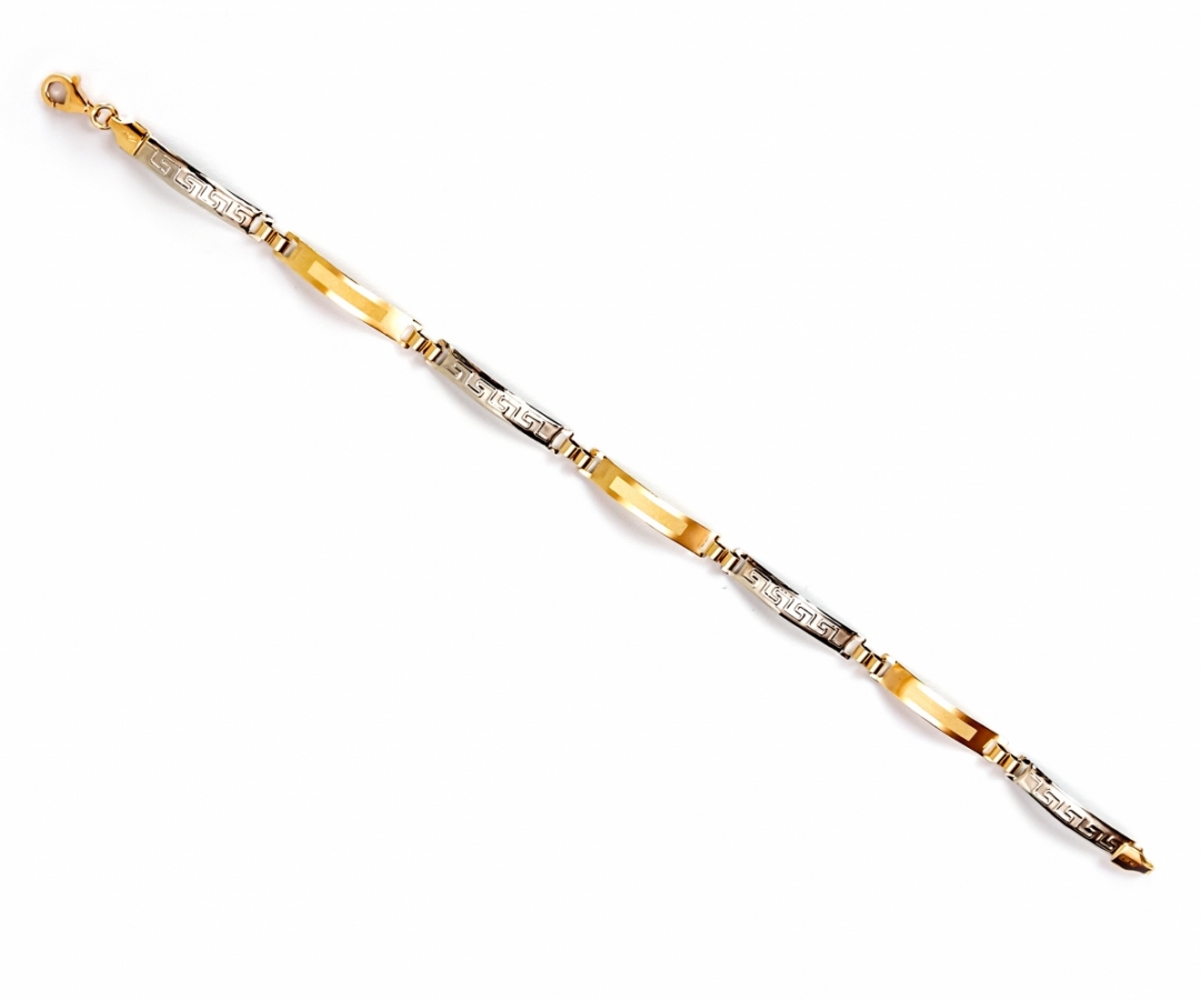 18k Yellow and White Gold Bracelet