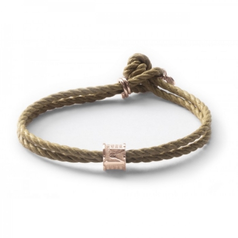 TUUM 925 Silver and natural cotton with Prayer Ave Maria