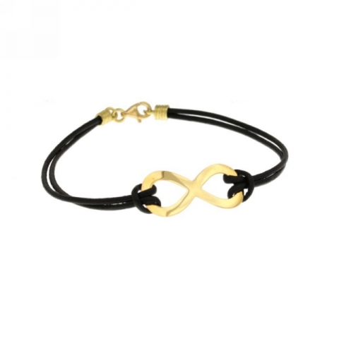 18k Yellow Gold Infinity Bracelet
