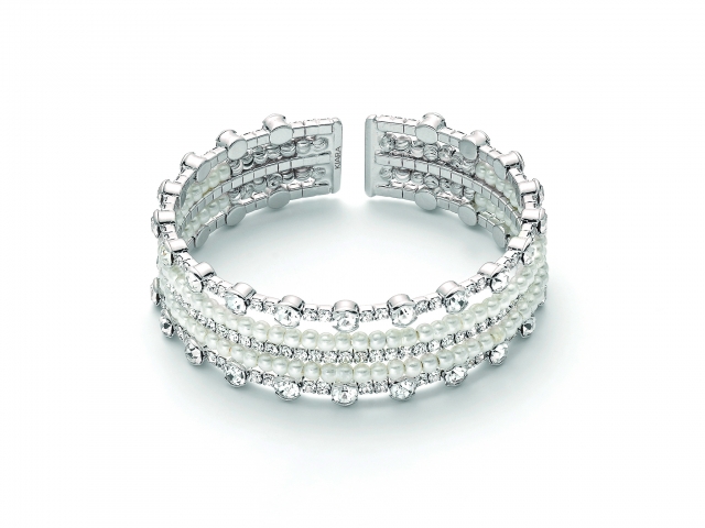 Bracciale KIARA con Perle e zirconi collezione Basik Pearl