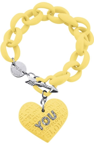 Bracciale KULTO collezione LOVE YOU in policarbonato giallo
