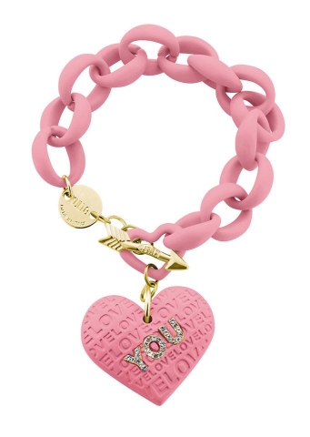 Bracciale KULTO collezione LOVE YOU in policarbonato rosa