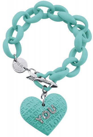 Bracciale KULTO collezione LOVE YOU in policarbonato verde