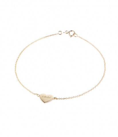 Bracciale Le Bebè - le Coccole - in oro giallo con Cuore inciso LBB146