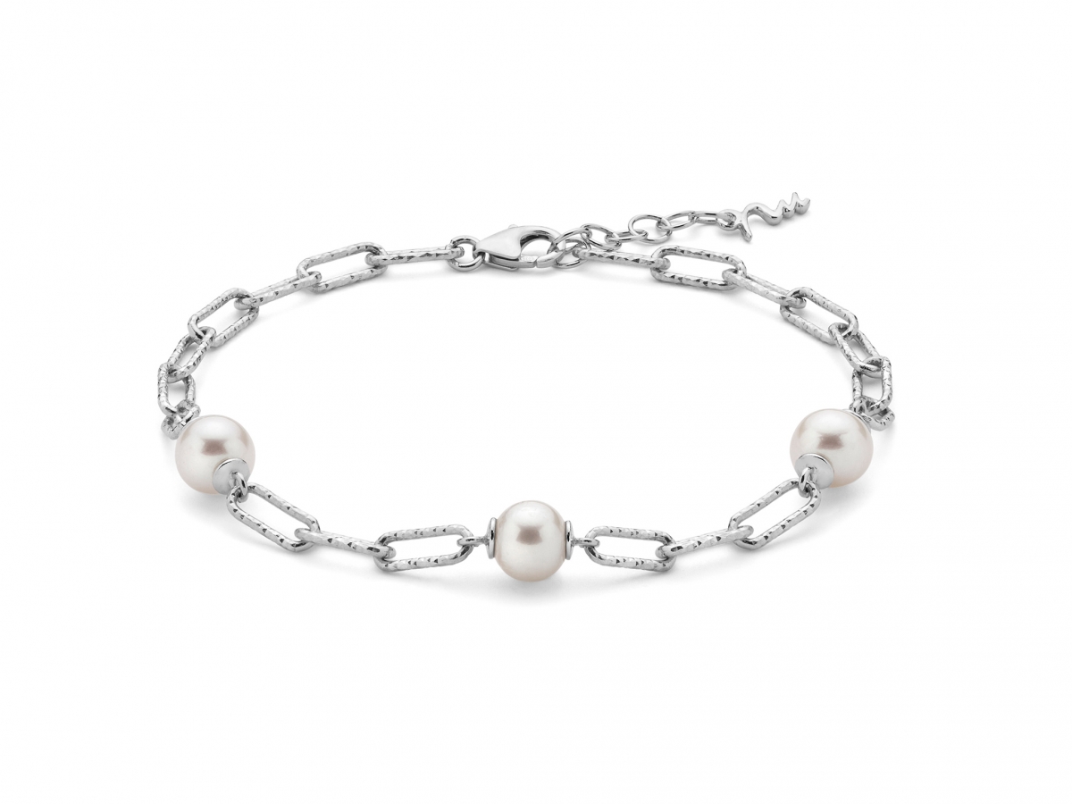 Bracciale MILUNA con Perla in argento 925% MISS ITALIA PBR3200