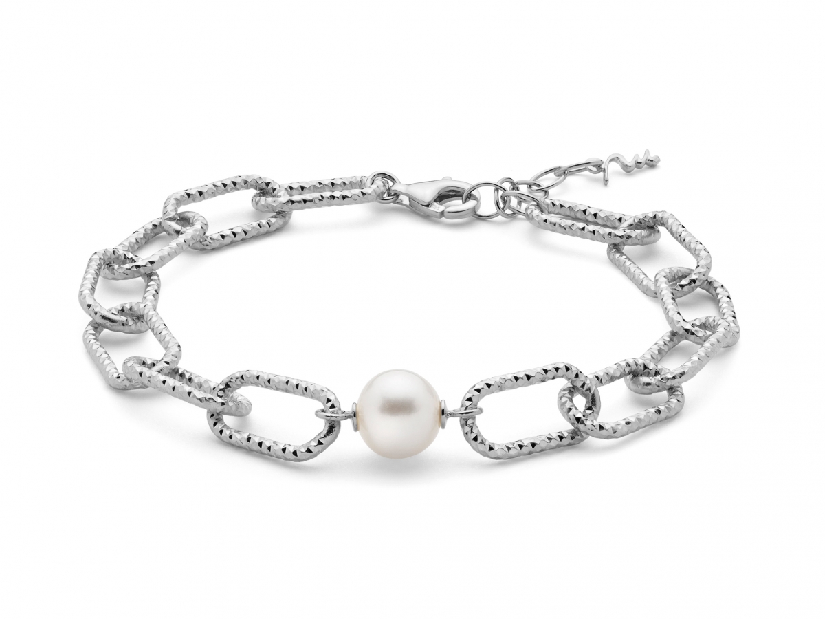 Bracciale MILUNA con Perla in argento 925% MISS ITALIA PBR3203B
