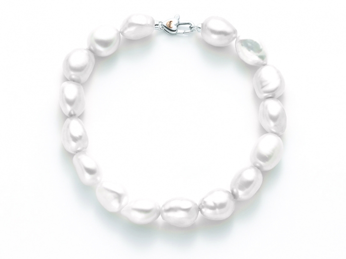 Bracciale Miluna con perle barocche e chiusura in argento BR622MAG