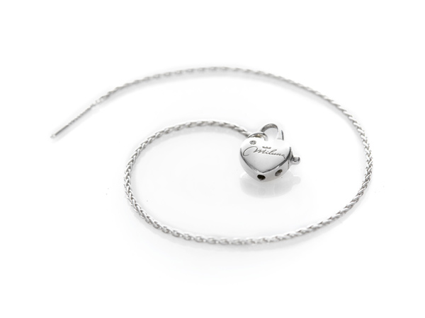 MILUNA 925k Silver Bracelet with Pearls and Diamond