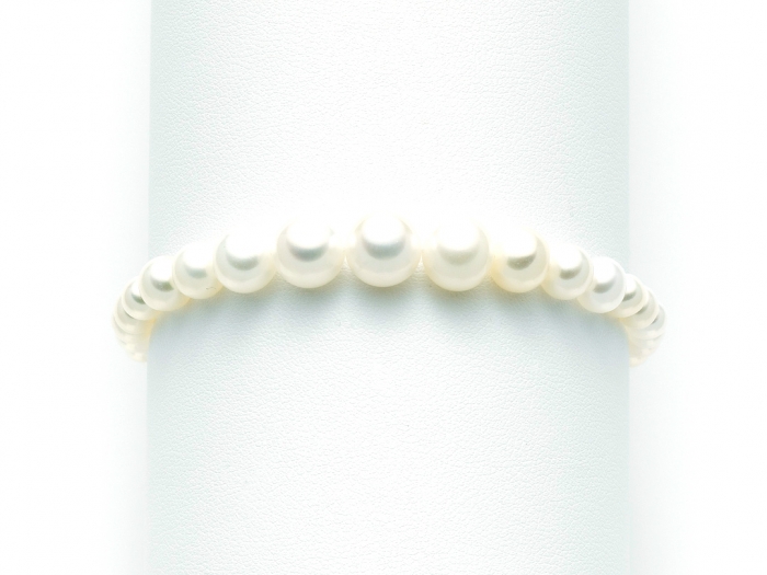 18K White Gold and White Pearls Bracelet MILUNA