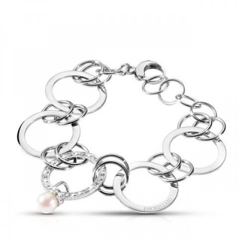 Bracciale Morellato Eclipse srr04 in acciaio perla e cristalli