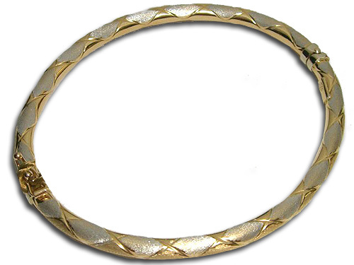 18K Yellow and White Gold Bracelet
