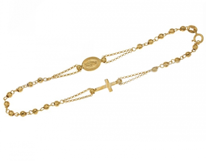 Rosary bracelet in 18k Yellow Gold