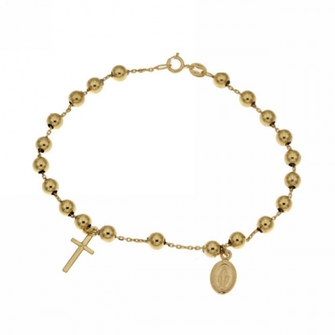 Rosary bracelet in 18k Yellow Gold