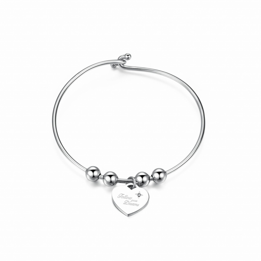 Bracciale S'Agapò by BrosWay collezione BE MY ALWAYS in acciaio e cristalli