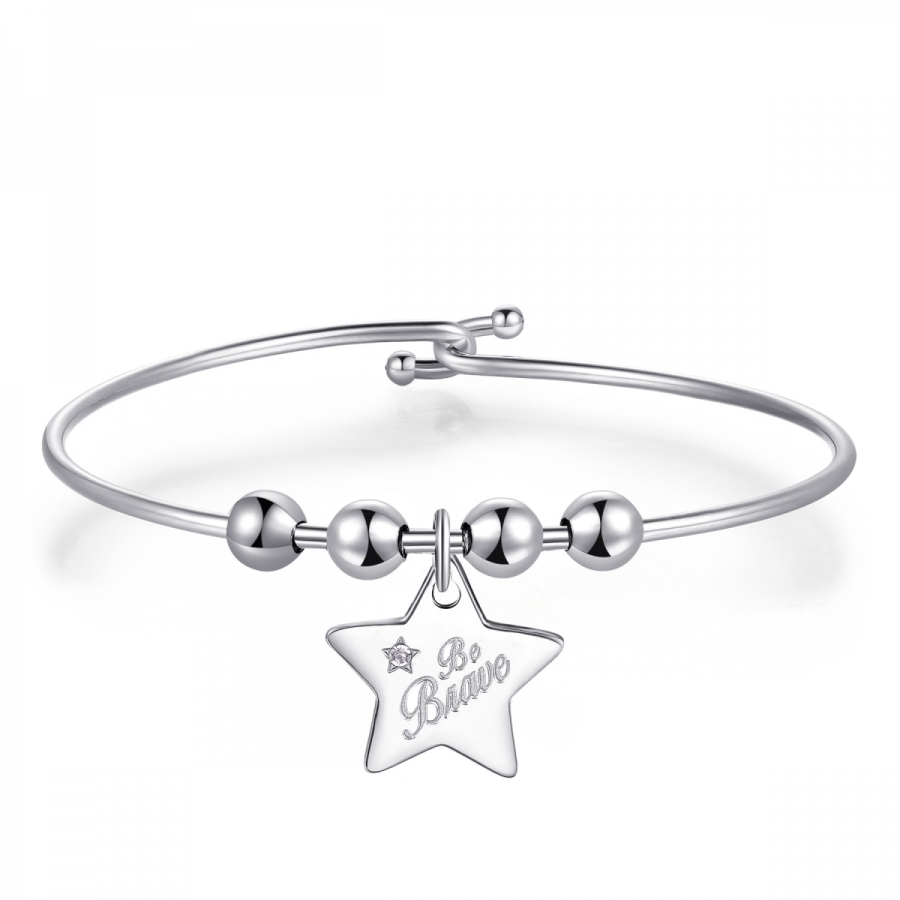 Bracciale S'Agapò by BrosWay collezione BE MY ALWAYS in acciaio e cristalli