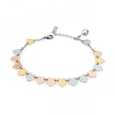 Bracciale S'Agapò by BrosWay collezione Darling in acciaio con perle