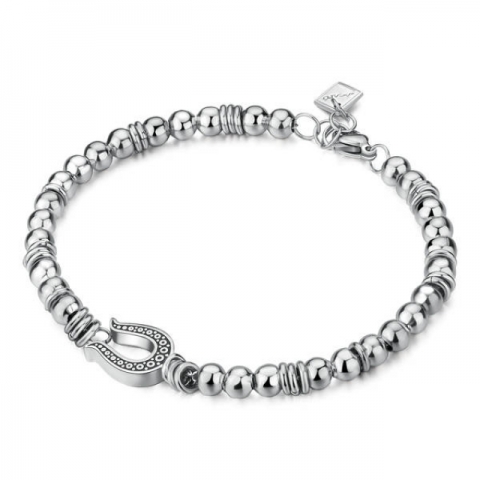 Bracciale S'Agapò by BrosWay collezione SETH in acciaio e cristalli neri