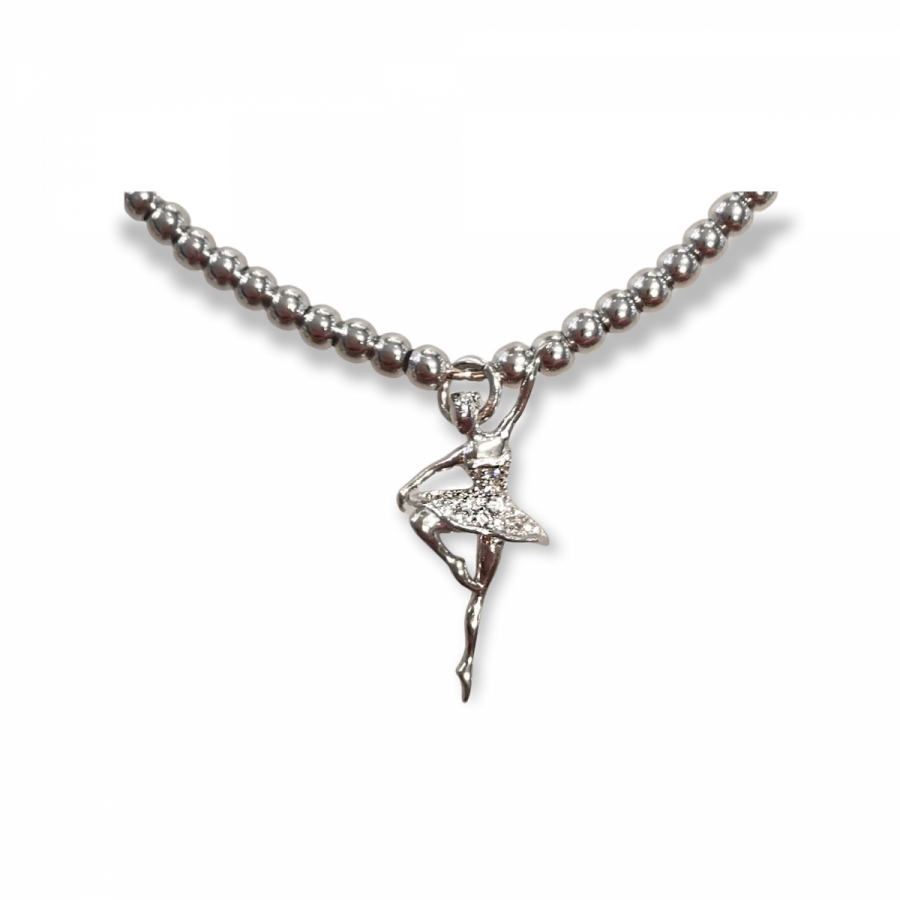 925k Silver Bracelet with Dancer