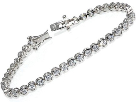 925 Silver and Cubic Zirconia Bracelet