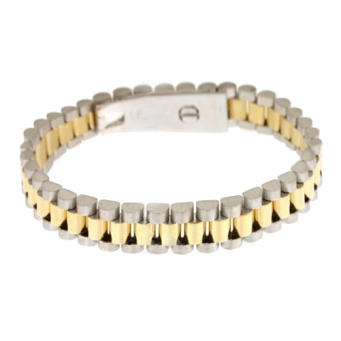 18k White and Yellow Gold Bracelet type OYSTER