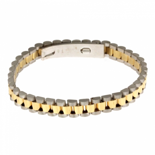 18k Yellow and White Gold Bracelet type OYSTER