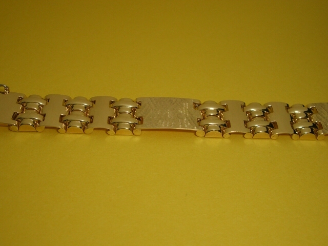 Bracciale Uomo a piastre in oro giallo 18kt